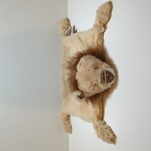 Demdaco Lion Rattle Lovey Security Blanket Super Cuddly Pride & Joy Tan Brown